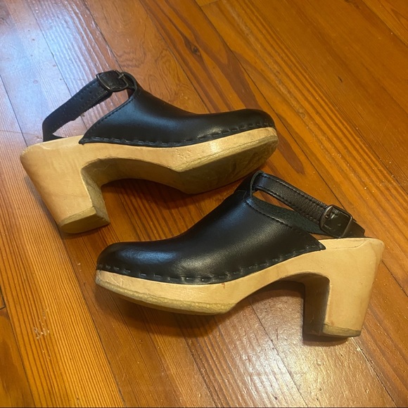 Sven Halter Style Clog, Black leather - Picture 2 of 7